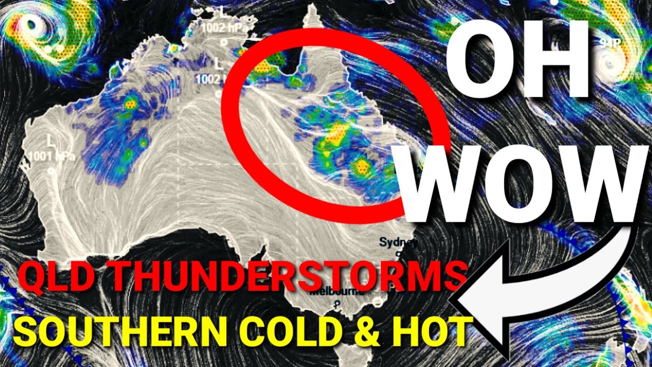 Прогноз погоды: грозы в Квинсленде, чередование холода и жары на южном побережье. VTB Tien