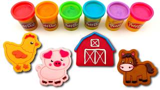 Learn Colors and Farm Animals with Play-Doh | Preschool Toddler Learning Video