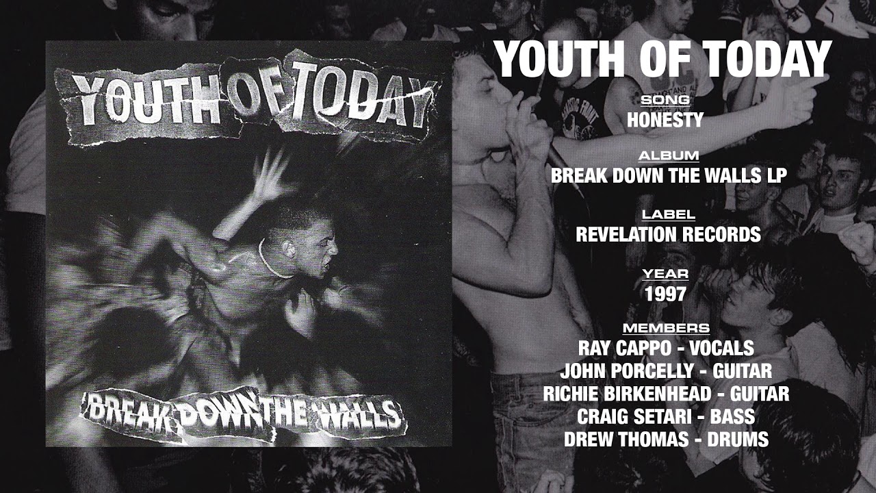 YOUTH OF TODAY - Break Down The Walls LP - Revelation Records (1997)