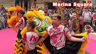 Auspicious High Poles Lion Dance  | Yi Wei Athletic Association | Marina Square Singapore