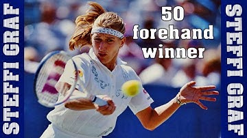 Steffi Graf 💖 50 Forehand Winner.