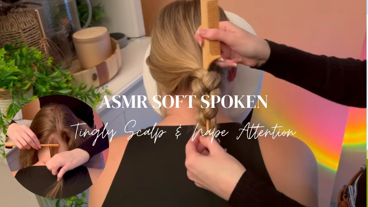 ASMR Insanely Tingly Nape & Scalp Attention With Hair Brushing & Intense Sounds to Help you Sleep!😴