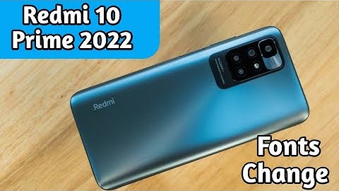 How To Change Font In Redmi 10 Prime 2022 ,Redmi 10 Prime 2022 Mein Font Customise Kaise