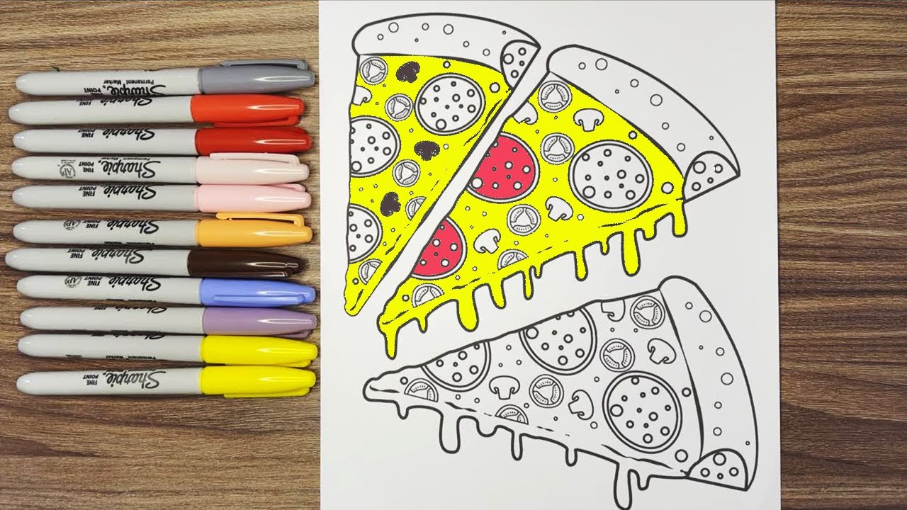 🍕 Delectable Pizza: A Savory Speed Coloring Feast! - YouTube
