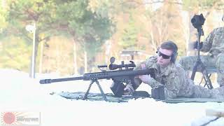 Barrett M107 Anti-Materiel Sniper Rifle Shooting Exercise By Us Army対物ライフルの射撃訓練