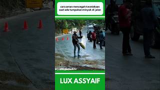 Cara Aman Mencegah Kecelakaan Saat Ada Tumpahan Minyak Di Jalan shorts