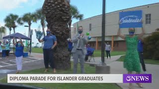 Drive-thru ceremony for TAMUCC graduates