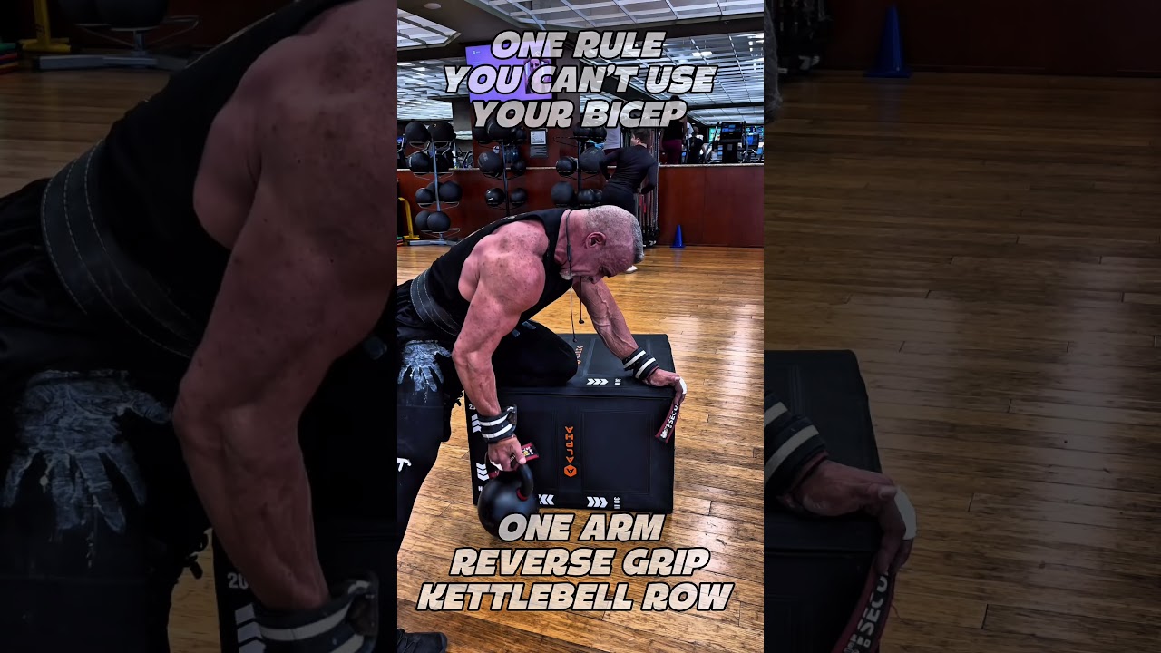 ONE ARM REVERSE GRIP KETTLEBELL ROWS #BACK #workout #motivation #workouttips #KETTLEBELL