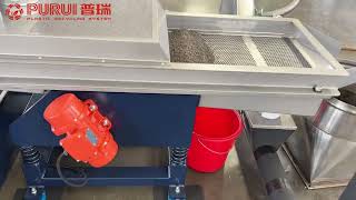 PURUI Vertical die face cutting granulator for PE/PP printed film 500kg/h