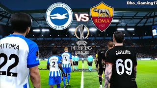 Brighton As Roma Europa League 2023-24 Gameplay