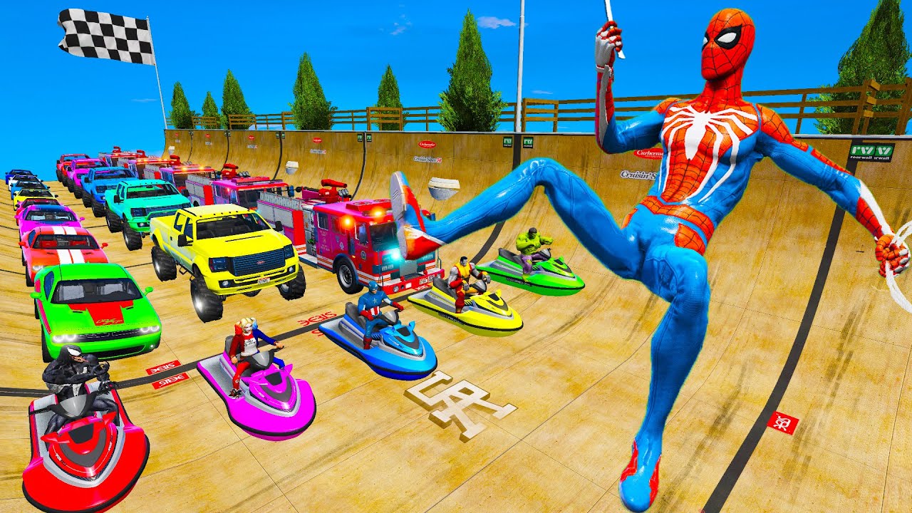 Relay Cars ocean parkour challenge change Cars mod Dodge STR Audi GTA 5