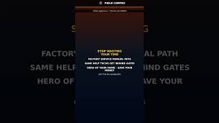True Appliance Error PE Fix | Field Cortex #Shorts