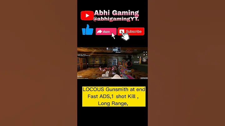 Locus Best Sniper Gunsmith In COD Mobile #codmobile #gunsmith #locusgunsmith #shorts #senstivity