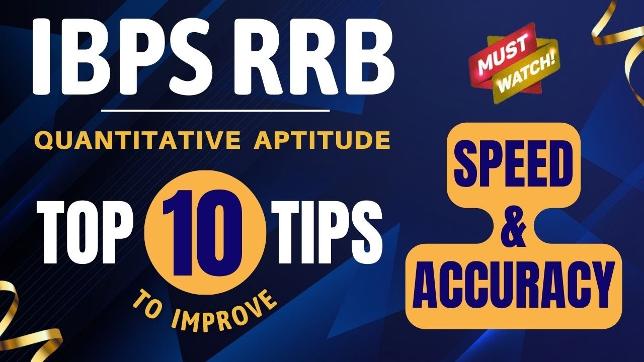 IBPS RRB PREPARATION I TIPS TO IMPROVE SPEED & ACCURACY IN TELUGU