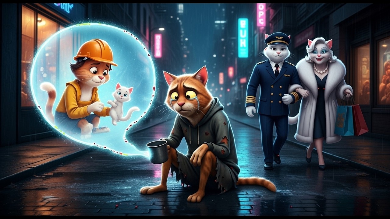 Kitten became a PILOT and REJECTED his poor father... then he saw this! 😭✈️