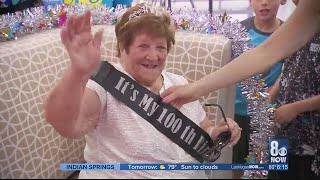 Local woman surprised with party for 100th birthday