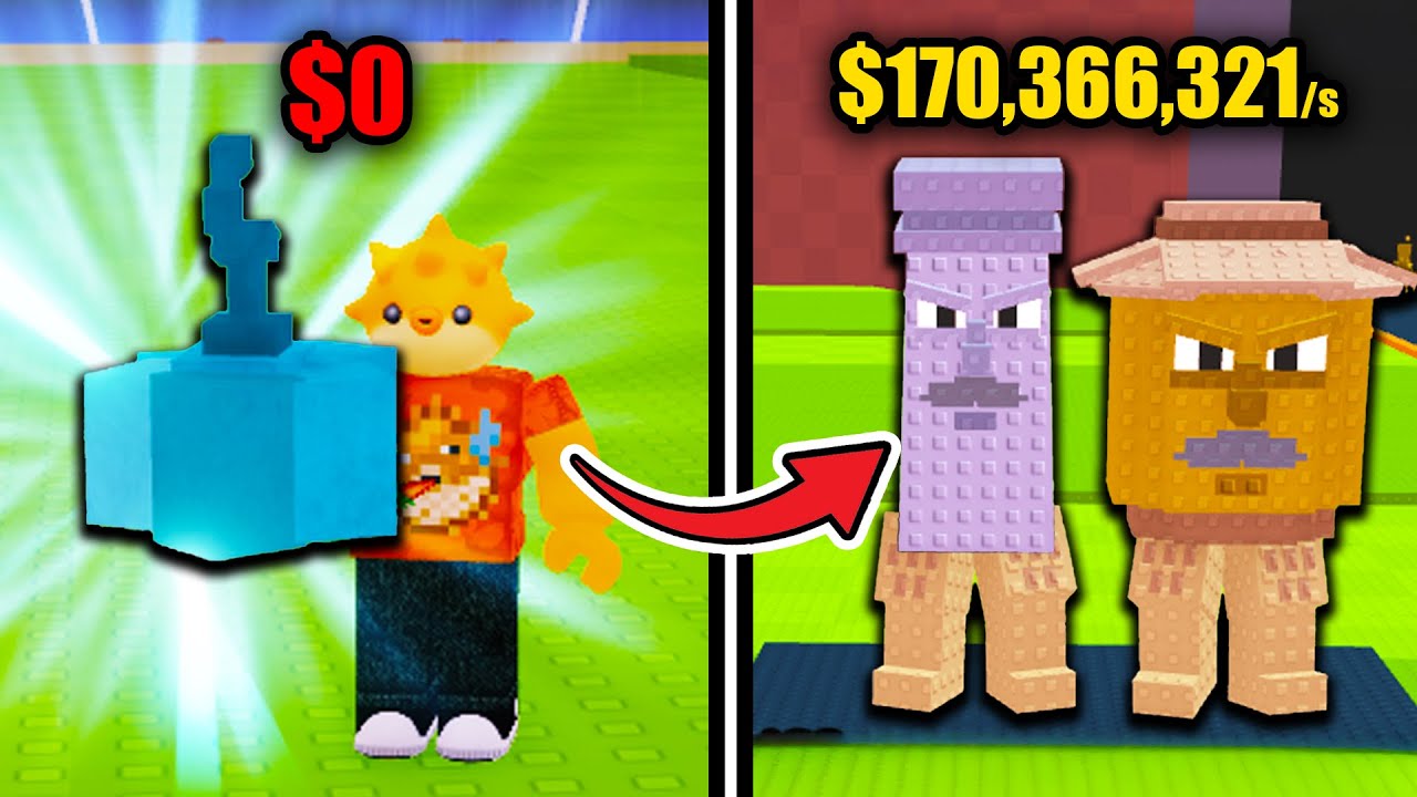 Went from Noob to TRILLIONAIRE In Roblox Feed A Brainrot