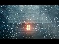 Relaxing Ambience: Snowstorm sounds for sleep or meditation | snowy night on the forest