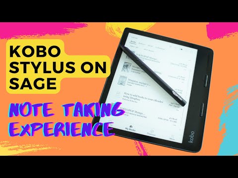 How to take notes on kobo sage using kobo stylus