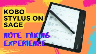 How to take notes on kobo sage using kobo stylus