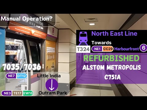 NEL I [Manual operation?] Alstom metropolis RC751A (7035/7036) - Little ...