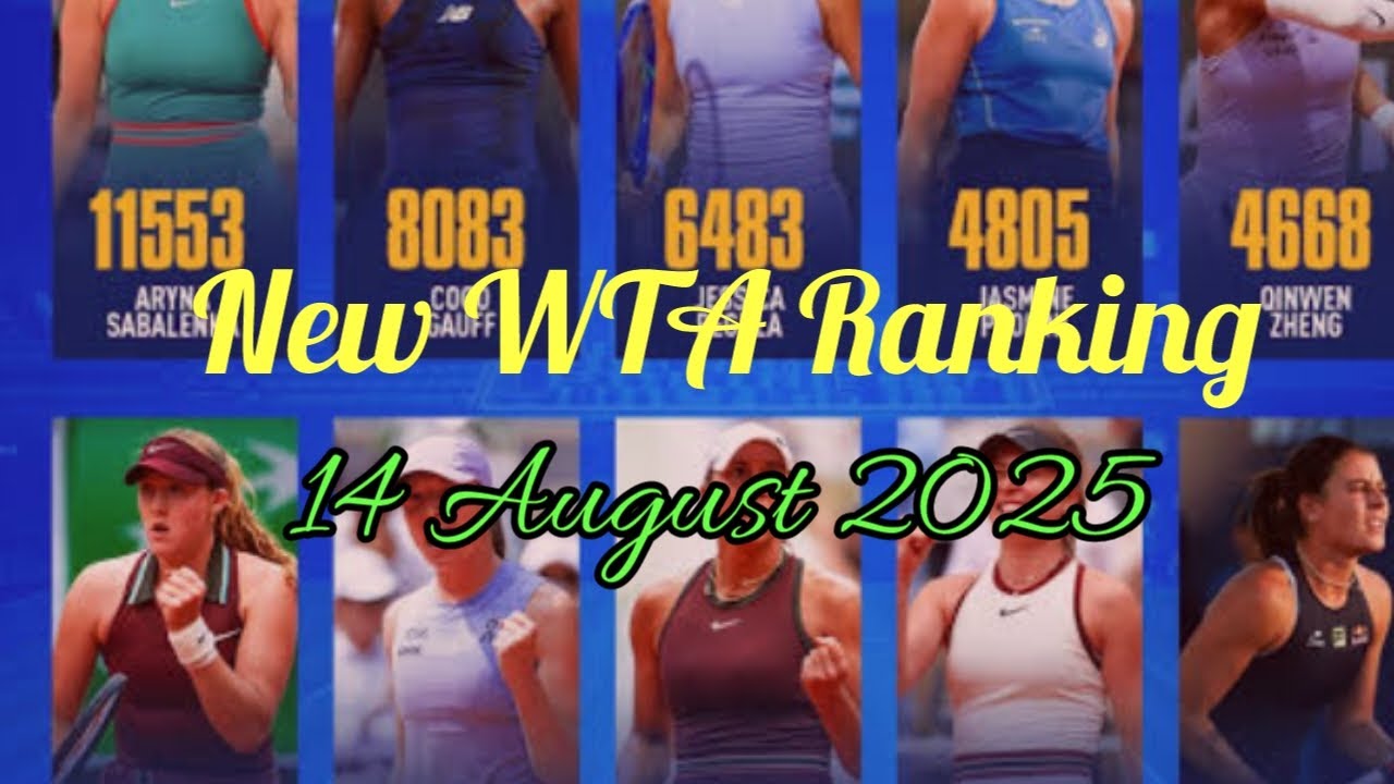 Top 30 WTA Singles Rankings 2025 | Sabalenka Still #1? Gauff, Świątek & Osaka Shake-Up! 🎾