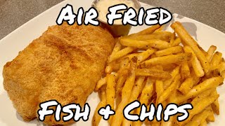 AIR FRIED FISH & CHIPS *MADE IN THE NINJA FOODI 2 BASKET AIR FRYER