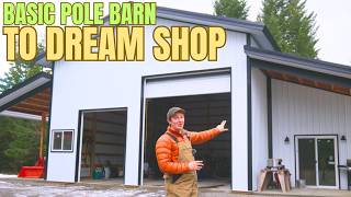 Basic Pole Barn to DREAM SHOP | TOP 5 Design Ideas (AND 2 REGRETS)