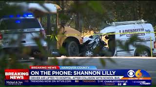 Hanover school bus involved in head-on crash