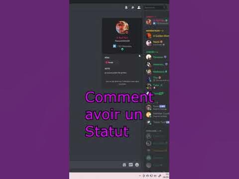 TUTO STATUT DISCORD #Shorts - YouTube