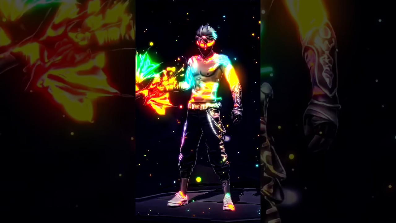 RAINBOW 🌈🔥 Glow Effect Editing 🤭😱 ff Tutorial Lobby Capcut 🥵 