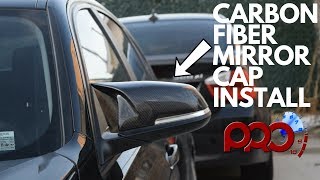 BMW CARBON FIBER MIRROR CAP INSTALL! BMW CARBON FIBER MIRROR CAP INSTALL!