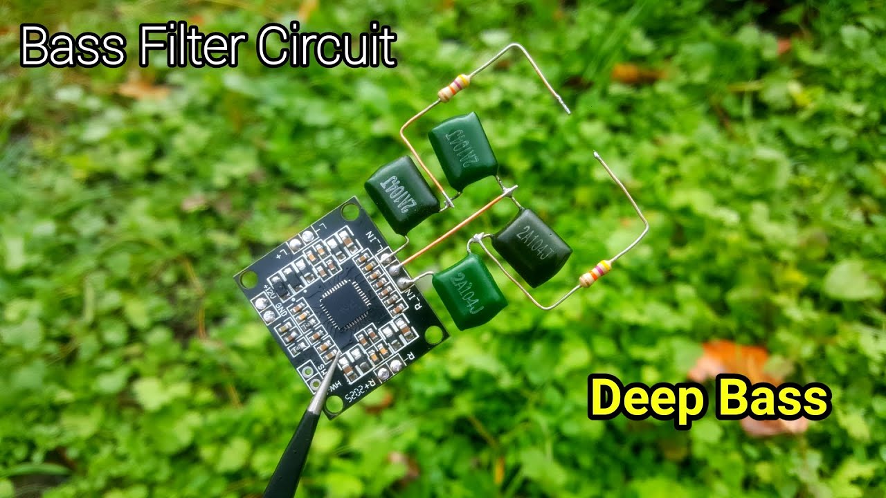 How to make Bass filter circuit using 104j capacitors | Diy low pass filter for any amplifier.