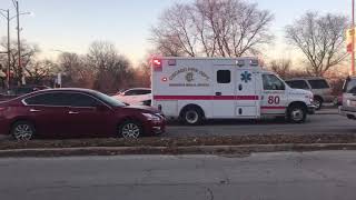 Chicago Police And Fire A80 Responding