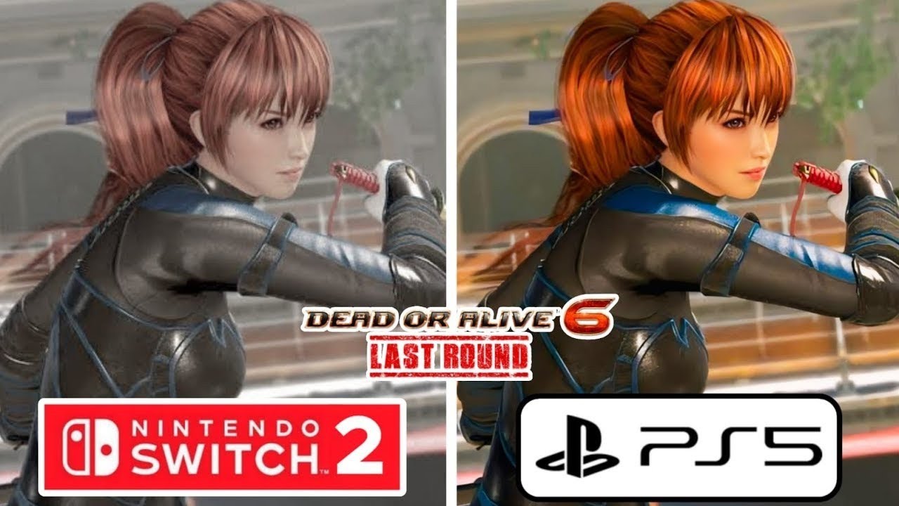 Dead or Alive 6 Last Round PS5 vs Nintendo Switch 2 Graphics