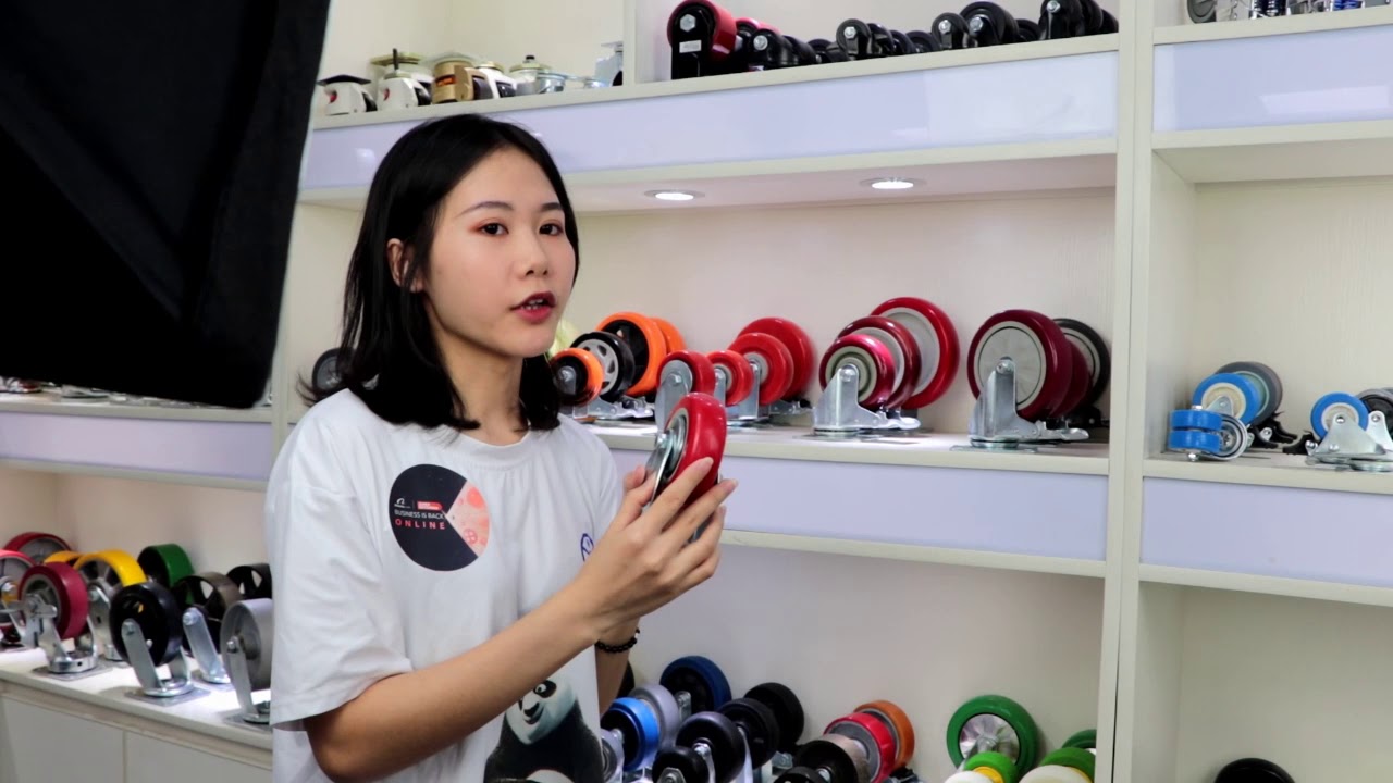 Introduction of red pvc medium duty casters