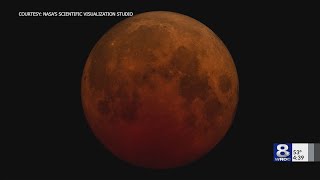 Rochester gets a rare view of the Total Lunar Eclipse Tuesday morning