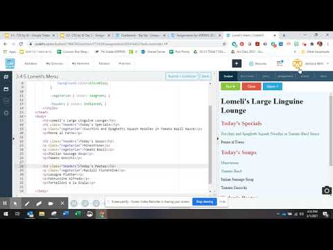 CSS by ID -Lomeli's Menu Practice