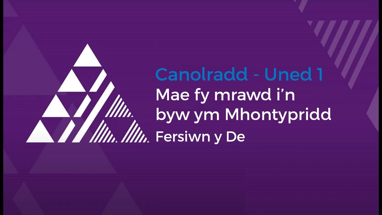 Canolradd Uned 1 - De Cymru