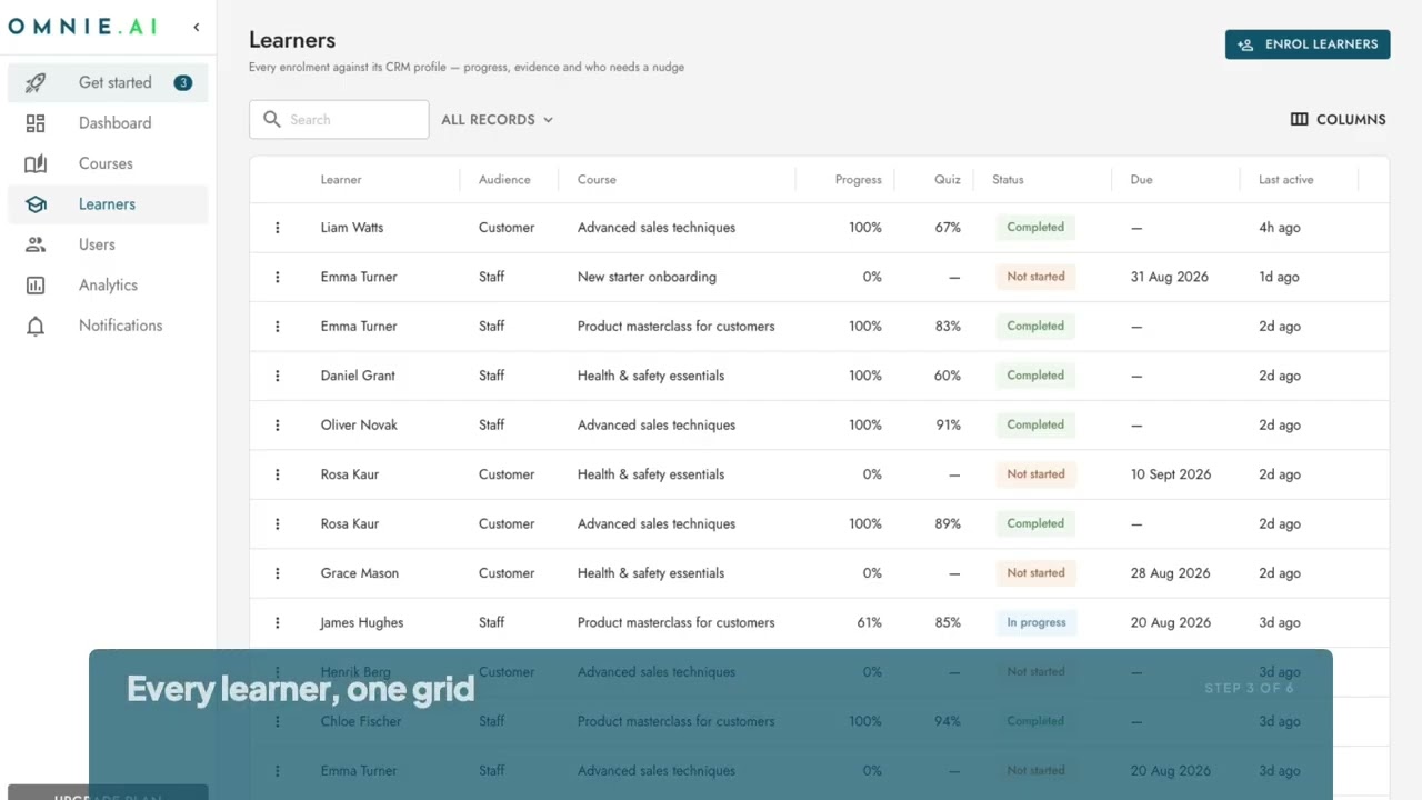 Miranda: Learning Management System video