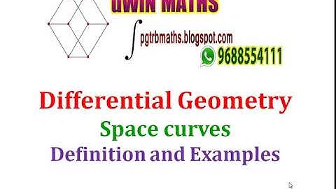 differential geometry- space curve