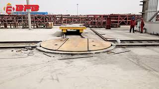40 Ton Transfer Cart Turntable, Bogie Turntable On Cross Rails