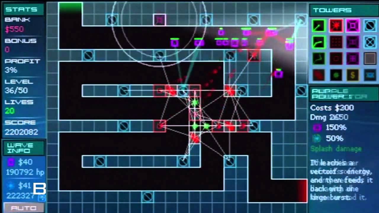 Vector TD (PlayStation mini) Gameplay