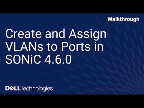 Create and Assign VLANs to Ports in SONiC 4.6.0