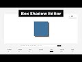 CSS box-shadow Editor