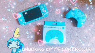 KAWAII BABY BLUE KITTY CONTROLLER FOR NINTENDO SWITCH/ NINTENDO SWITCH LITE UNBOXING!