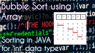 Bubble Sort in JAVA | Explanation and Program | ICSE Class 10 Computers.