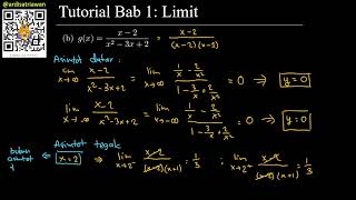 Tutorial Bab 1 - Limit: (16) Asimtot Datar dan Asimtot Tegak - Matematika/Kalkulus 1 ITB Tutorial Bab 1 - Limit: (16) Asimtot Datar dan Asimtot Tegak - Matematika/Kalkulus 1 ITB