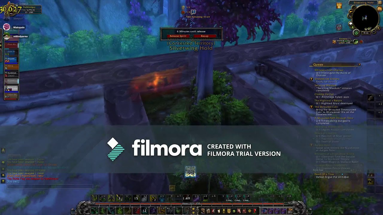 For Wow 7.3.5 DH jump -  Warsong Gulch bug report