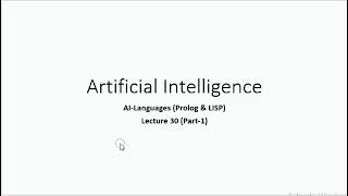 AI-Languages (Prolog & LISP) In Urdu/Hindi | Part-1 | Artificial Intelligence
